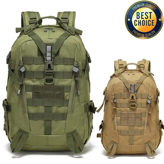 40L Tactical Reflective Backpack – Molle Camouflage Rucksack for Outdoor Hiking, Camping, Hunting & Travel
