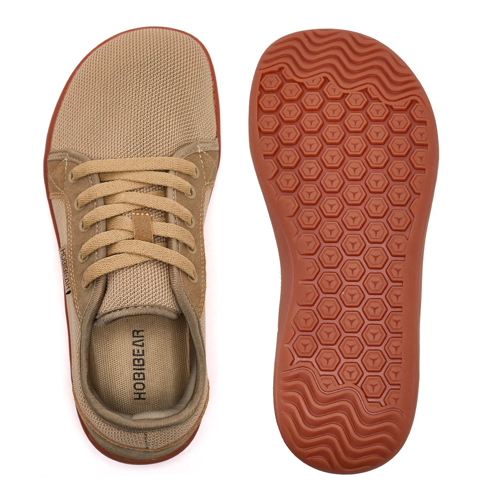 HOBIBEAR Unisex Wide Barefoot Shoes – Minimalist Zero Drop Sneakers for Outdoor Running & Casual Wear