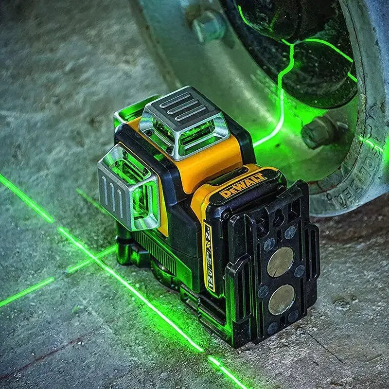 DeWalt 12V Lithium Battery 12-Line Laser Level – 3-Side 360° Automatic Leveling DW089LG
