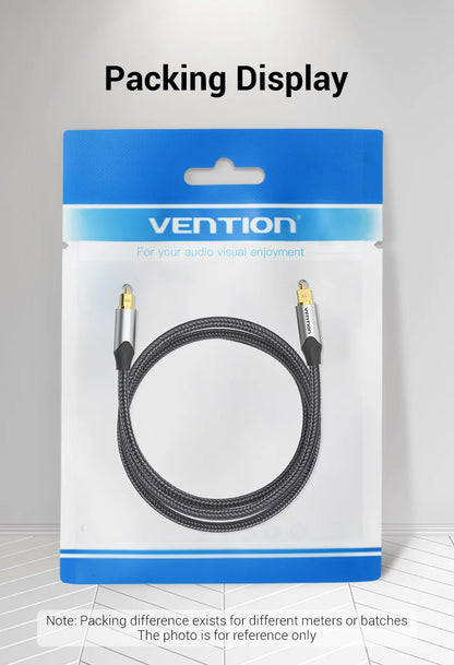 Vention Digital Optical Audio Cable – Toslink SPDIF Coaxial, 1m/2m for Amplifiers, Blu-ray, Xbox 360, PS4, Soundbar, Fiber Cable
