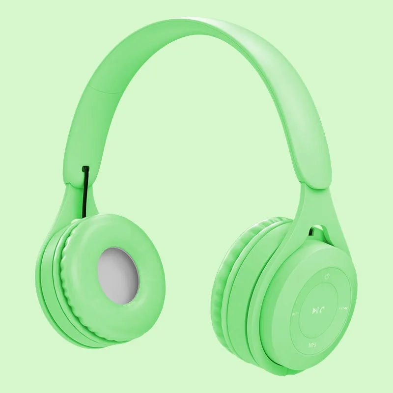 Y08 Macaron Wireless Bluetooth Headphones – With Microphone, Wired Earphones, Gaming Headset for Kids, MP3 Players & Gifts