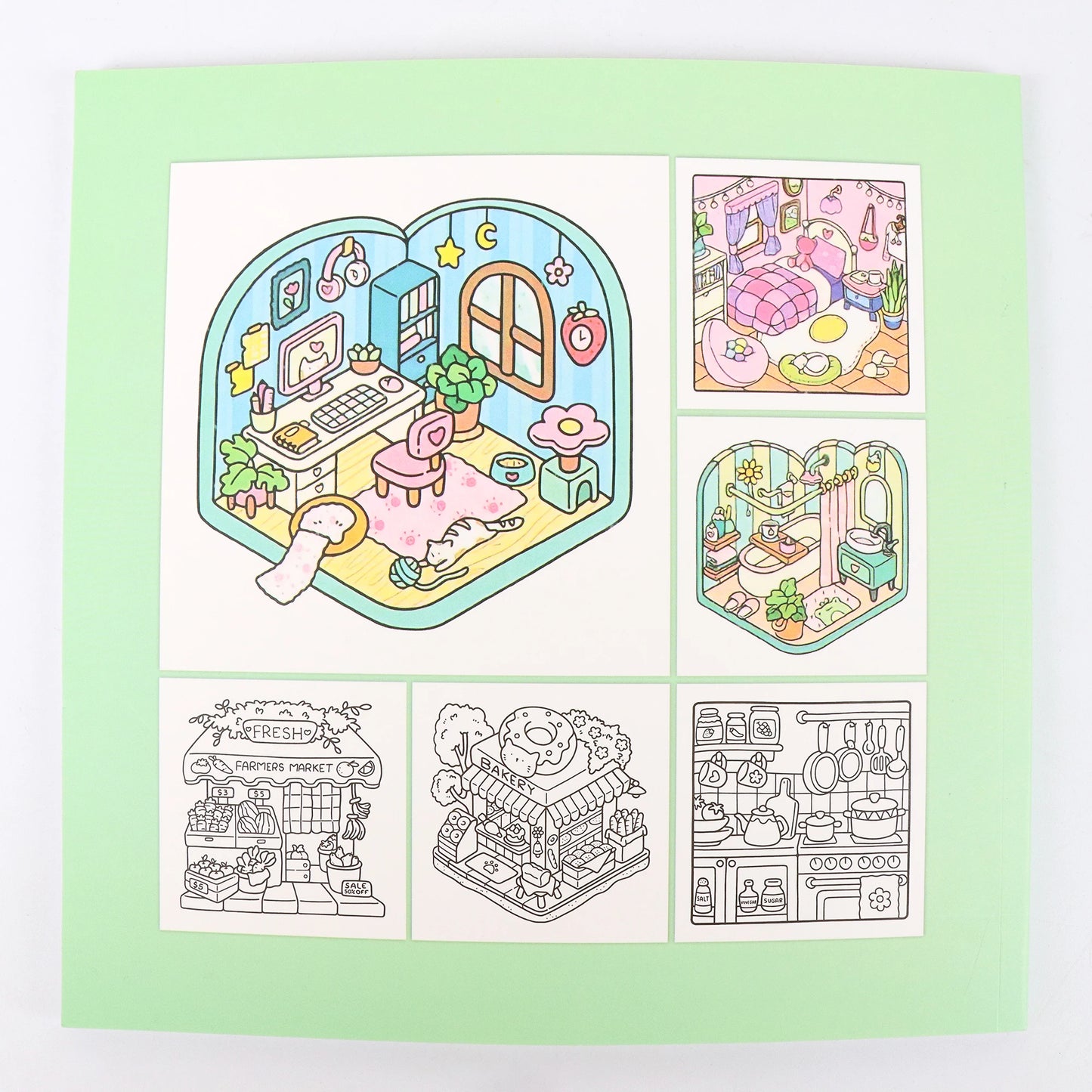 Into the Garden Coloring Book for Adults & Teens - Bold & Simple Designs with Plants, Flowers & Cute Animals