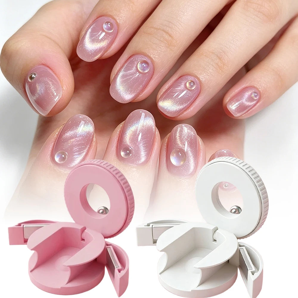 Cat Eye Nail Art Magnet - Strong Magnetic Tool for Gel Polish and Glass Bead Effects