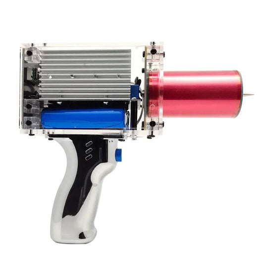 80W 6A Handheld Arc Magnetic Energy Generator - High-Voltage Artificial Lightning Tesla Coil, 3rd Generation Enhanced Design