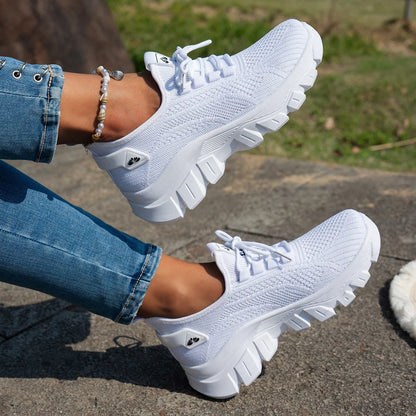 Women’s Mesh Breathable Sneakers – Lightweight Comfortable Summer 2025 Casual Shoes