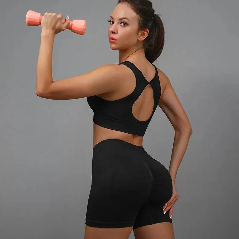 Women's High Waist Yoga Shorts: Butt Lifting Workout Fitness Tights - Tummy Control Gym Running Stretched Pants, Casual Sportswear