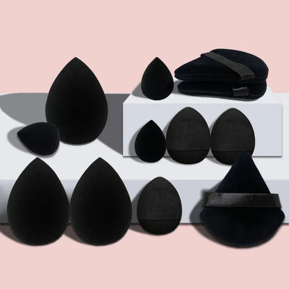 12pcs Small, Medium, and Large Makeup Puff Set - Essential for Beginners, Combination Kit