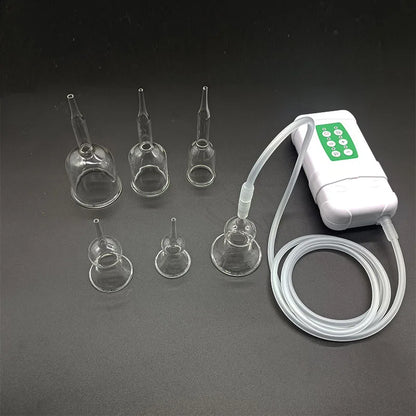 E-Cup Vacuum Suction Breast Enlargement & Body Massage Device, Multi-Function Cupping System for Neck, Back, Butt Lift & Nipple Care
