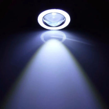 2.5 Inch Angel Eyes Halo Ring - 12V LED Fog Light Headlight Bulb & COB DRL for Car Modification