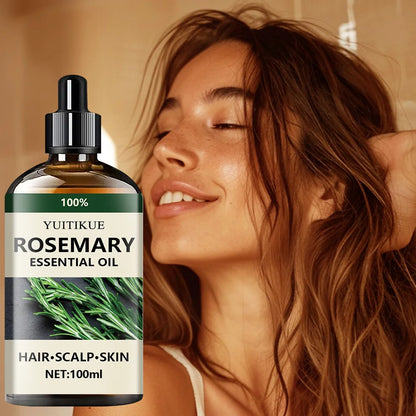 Pure Rosemary Essential Oil - Natural Aromatherapy Oil for Hair, Scalp & Skin Care