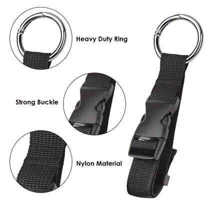 Convenient Travel Luggage Fixed Strap with Release Buckle - Portable Add-A-Bag Belt for Backpacks, Jackets, and More