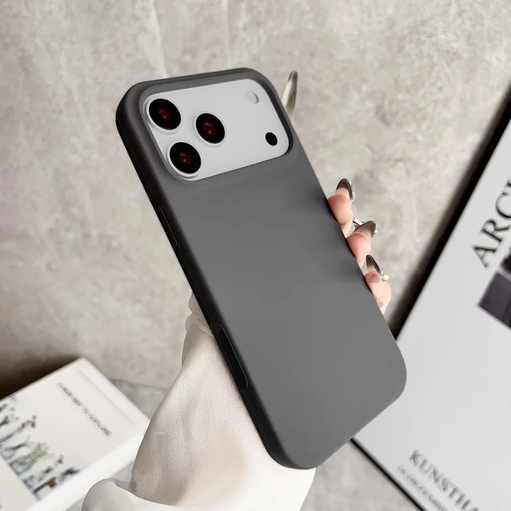 Liquid Silicone iPhone Case - Shockproof Protective Cover for iPhone 17, 16, 15, 14, 13 & 12 Pro Max