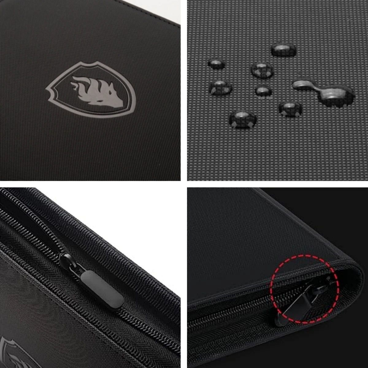 9-Pocket Zipper Card Binder - 360 Trading Card Holder Book, Premium PU Cover, Durable Side Loading Card Binder