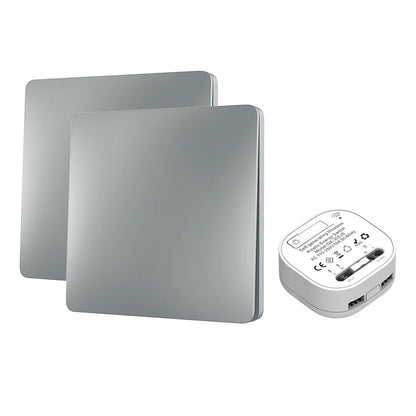 RF433 Frameless Large Panel Self-Powered Wireless Switch – Battery-Free Waterproof Outdoor Kinetic Light Control