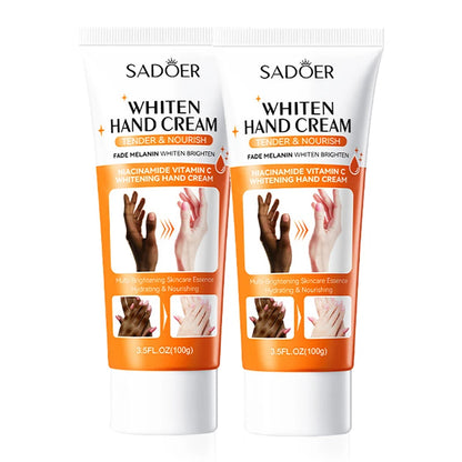 1/2/3pcs SADOER 100g Hand Cream – Moisturizing, Brightening & Non-Greasy Hydration for Soft, Beautiful Hands (Travel Size)