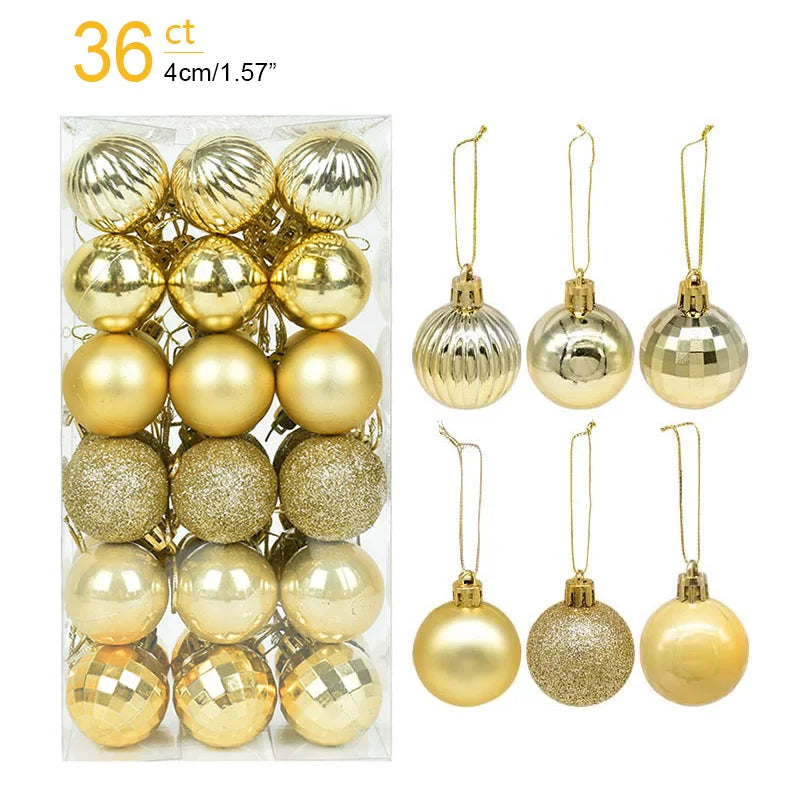 Christmas Ball Ornaments – Hanging Tree Pendants for Xmas, Home Decor, 2026 New Year & Holiday Gifts