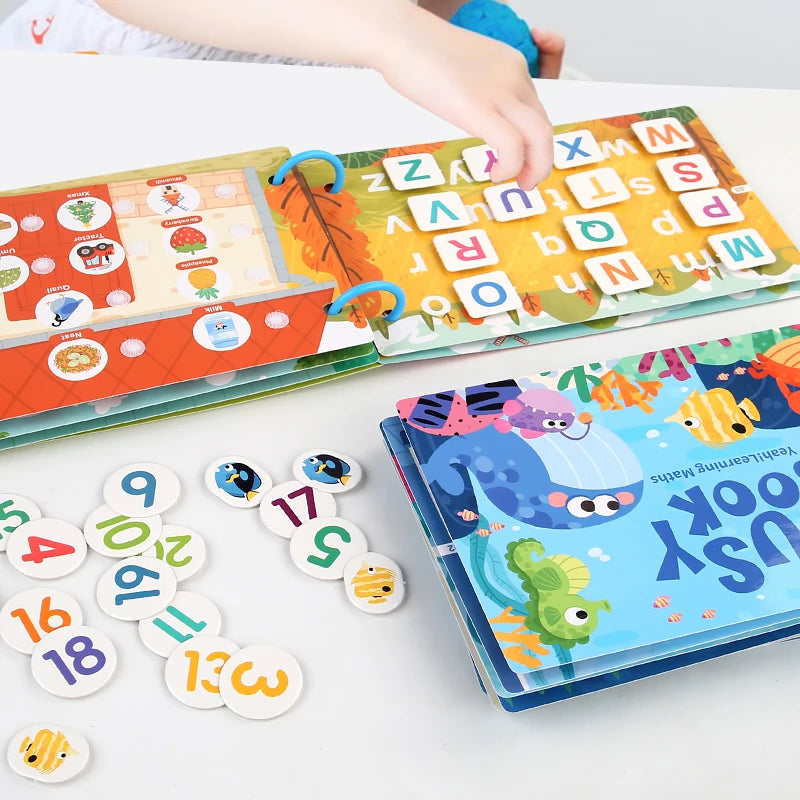 Montessori Baby Busy Book – My First Quiet Book, Early Learning Toy & Matching Game for Toddlers (2-3 Years)