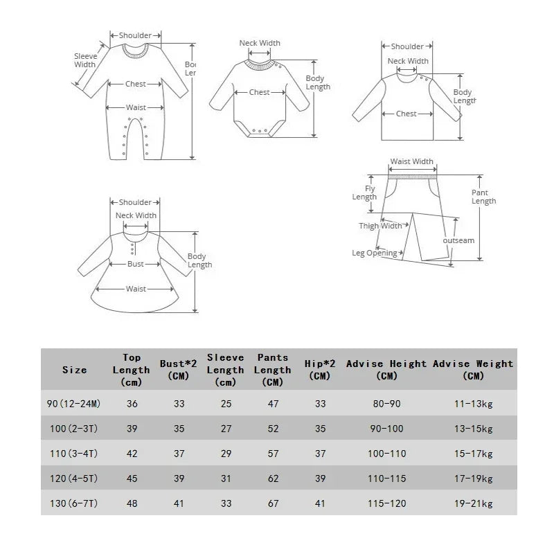 2PCS Kids Clothes Set for 1-7Y - Solid Cotton Pullover Sweatshirt & Pants, Long Sleeve Autumn Outfits for Boys & Girls