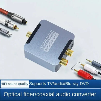 192KHz 24bit S/PDIF Digital to Analog Audio Converter – Optical/Coaxial to RCA & 3.5mm Jack for PS5 Xbox