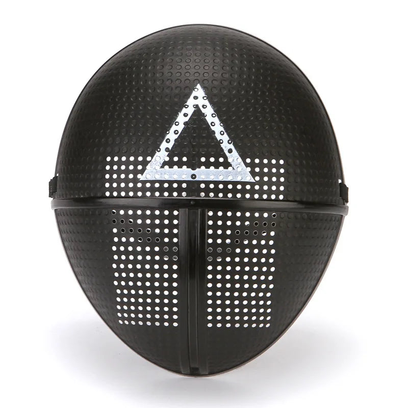 Halloween Cosplay Disguise Mask - Triangle, Circle & Square Full Face Mask for Film-Themed Costume Parties