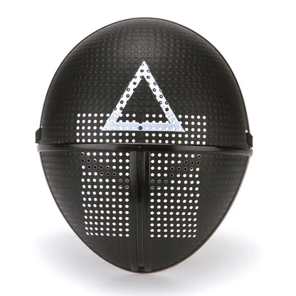 Halloween Cosplay Disguise Mask - Triangle, Circle & Square Full Face Mask for Film-Themed Costume Parties