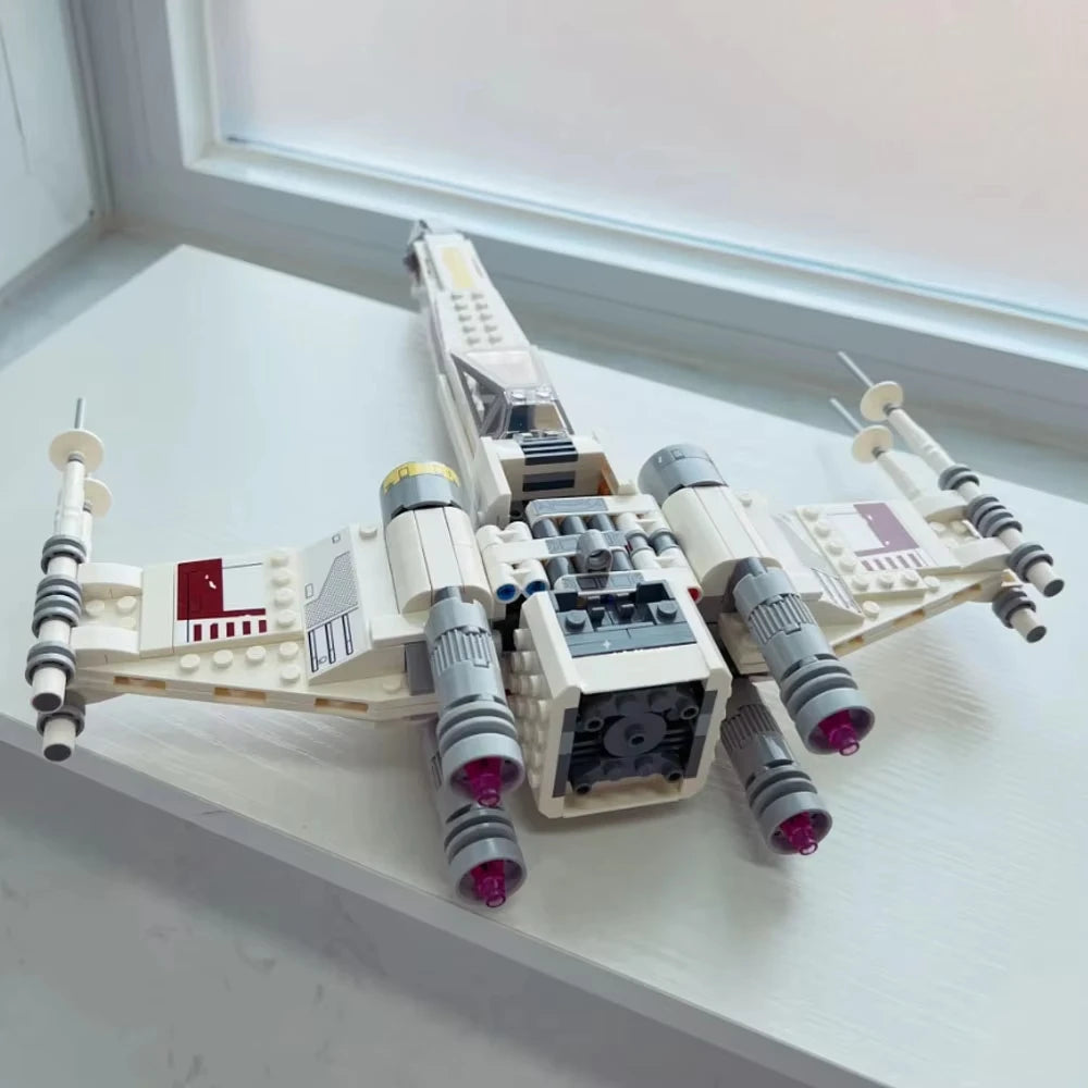 MOC 75301 Space Wars X-Wing Fighter Building Block – Model Bricks Toy for Kids & Adults, Birthday & Christmas Gift