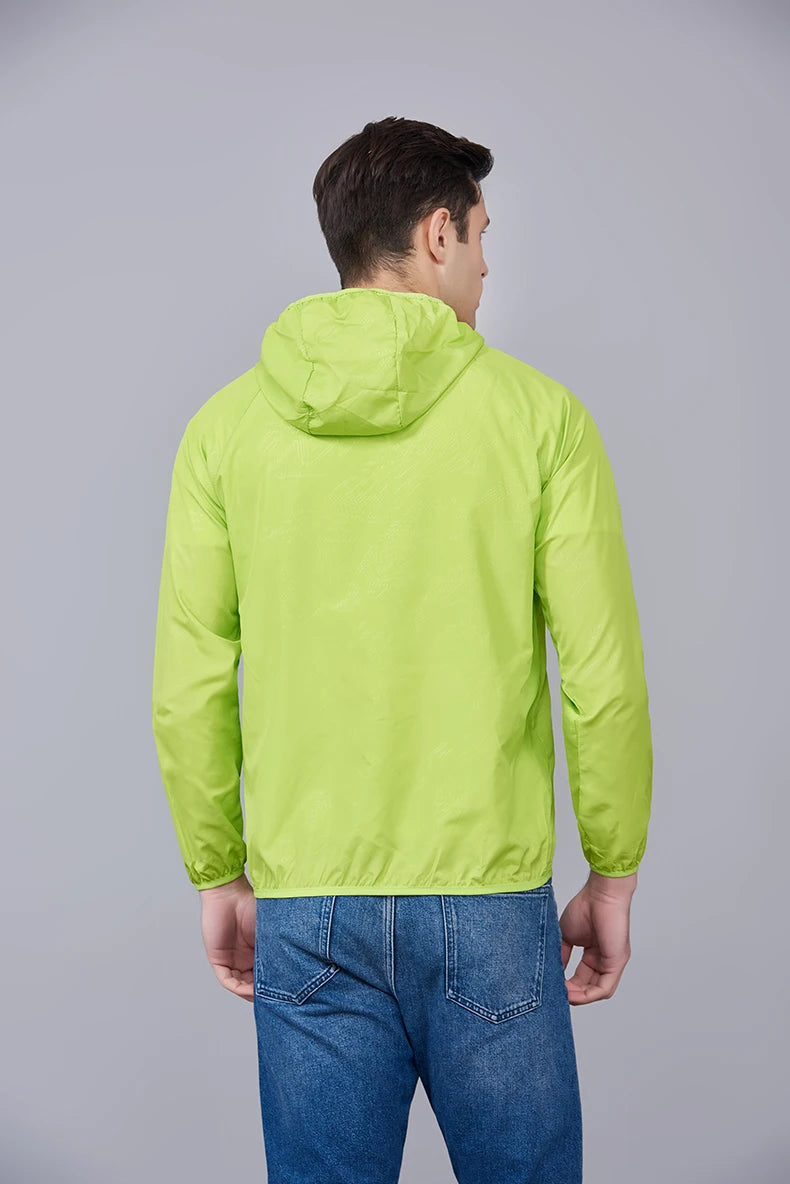 LNGXO Unisex Waterproof Hiking Jacket – Quick Dry Camping Windbreaker, Trekking, Fishing, Anti-UV Rain Coat for Men & Women