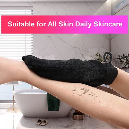 Moroccan Hammam Exfoliating Shower Gloves – Dead Skin Removal & Korean Massage Scrub Mitt