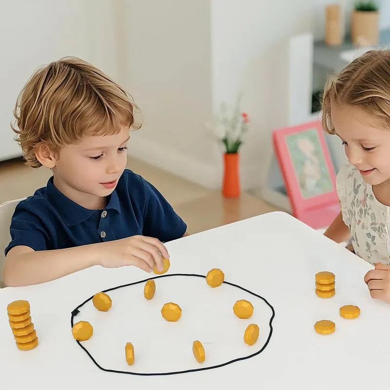Magnetic Stones Party Game — Portable Interactive Strategy Board Game for Kids, Adults & Family Fun