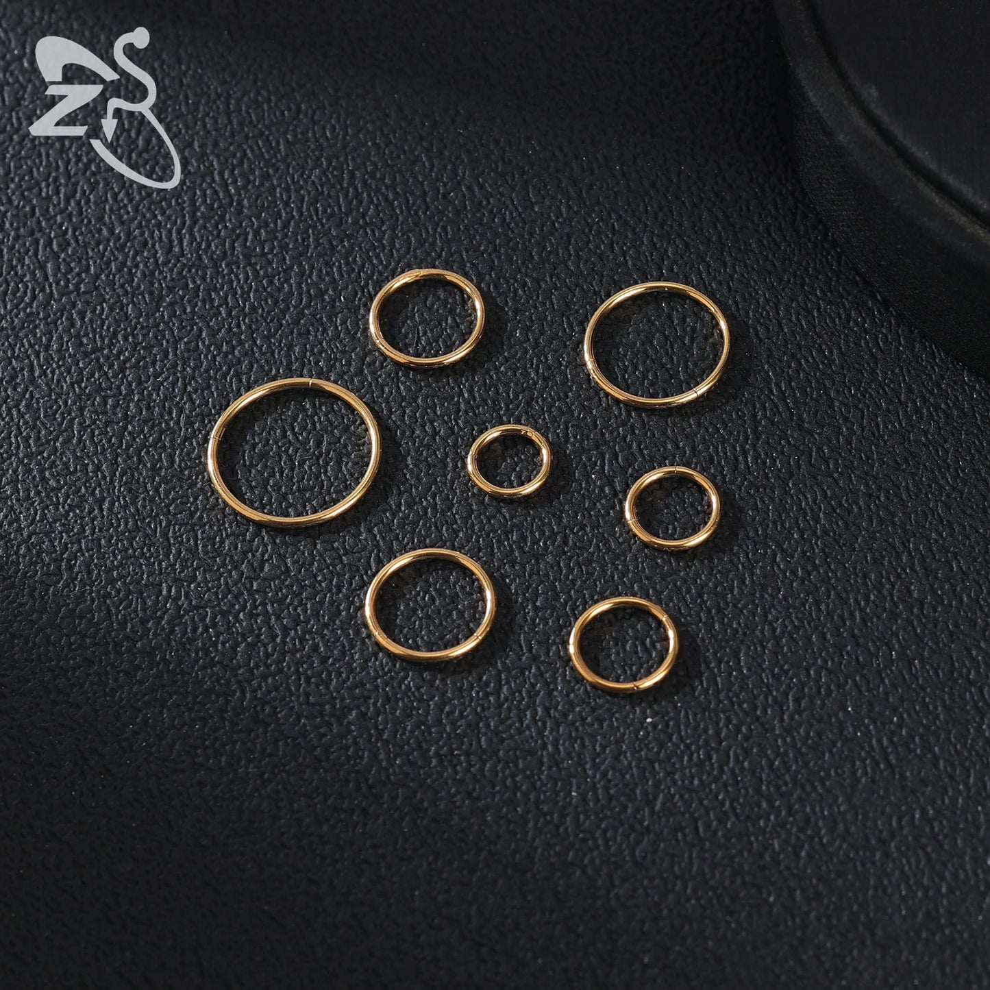 ZS G23 Titanium Steel Nose Ring – Round Septum & Cartilage Piercing Jewelry for Men & Women (20G/18G/16G, 6–14mm)