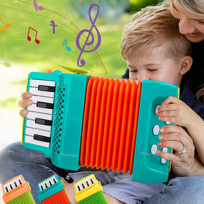 Kids Accordion Musical Toy - Educational Indoor Outdoor Instrument Gift for Toddlers Boys & Girls