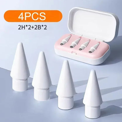 Replaceable Silicone Pencil Tips for Apple Pencil 1 2 3 – Soft Stylus Nibs & Protective Cap for iPencil
