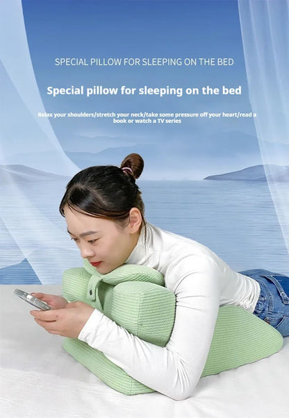 Face Down Pillow – Ergonomic Home Massage Cushion with Neck Support for Comfortable Sleeping & Bed Wedge Support