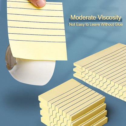 200-Sheet Sticky Note Set - 4-Color Self-Adhesive Writing Pads and Page Markers for Students, Office, and Study Organization