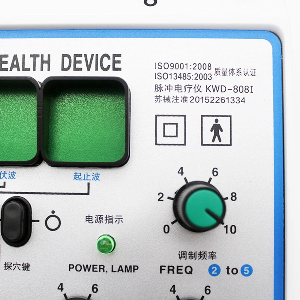 Electric Acupuncture Stimulator Machine — 6-Channel Digital Electro Therapy Massager with Patch Care Kit