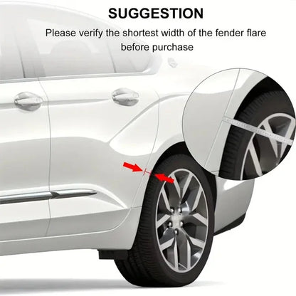 Carbon Fiber Pattern Car Wheel Fenders | Tire Arches Decorative Lips for General Vehicles