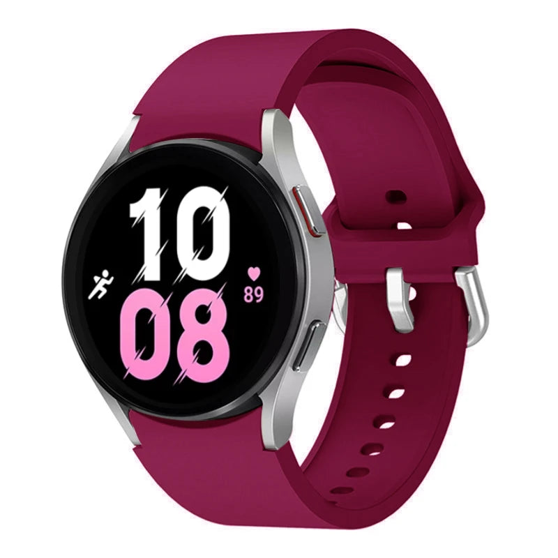 Silicone Replacement Strap for Samsung Galaxy Watch – Sport Bands for Watch 4, 5, 6, 7 (40-47mm)