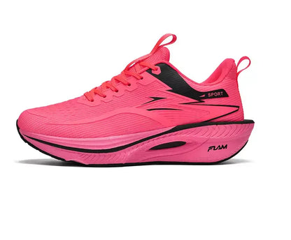 Men’s & Women’s Carbon Plate Running Shoes - Lightweight Breathable Marathon Sneakers with Air Cushion & Non-Slip Sole