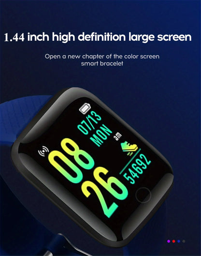 Smartwatch Fashion Sports Bracelet for Women & Men, Multi-Function USB Charging, Compatible with Xiaomi & Huawei