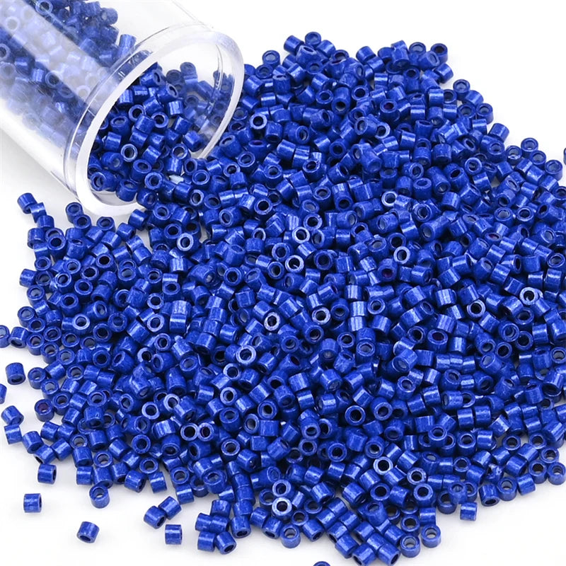 11/0 Mini Glass Beads – 2000PCS Small Cylindrical Beads for DIY Jewelry Making, Necklaces & Bracelets, 10g/Pack