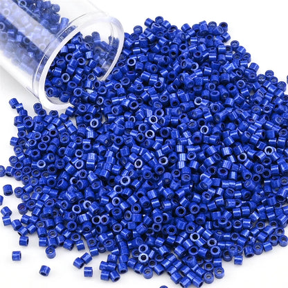 11/0 Mini Glass Beads – 2000PCS Small Cylindrical Beads for DIY Jewelry Making, Necklaces & Bracelets, 10g/Pack