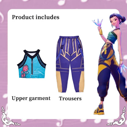 Girls Zoey Rumi Cosplay Costume – Kids Mira Outfit for Stage Performance, Halloween & Animated Movie Dress-Up