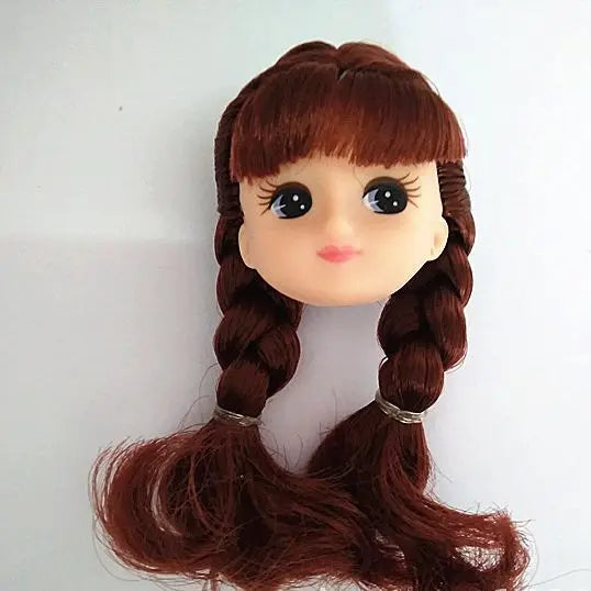 Jenny Licca Doll Heads - Colorful Long Hair DIY Doll Dressing Figures for Girls