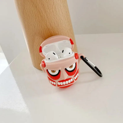 Attack on Titan AirPods Case - Anime Silicone Protective Cover for Apple AirPods