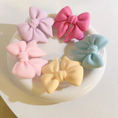 Cute Macaron Color Bow-Knot Smart Tok – Universal Phone Holder, Korean Style Grip Stand, Lazy Bracket for Smartphones
