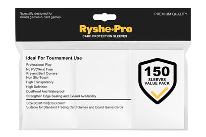 100Pcs 66×91mm Trading Card Sleeves - Soft Penny Sleeves for MTG, Yu-Gi-Oh! & Baseball Cards
