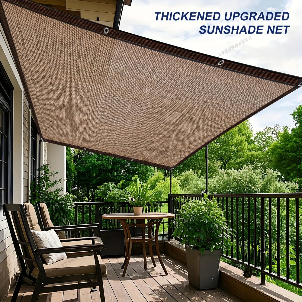 Garden Shade Cloth - Sun Shade Fabric with Grommets for Patio, Pergola, Garden & Greenhouse