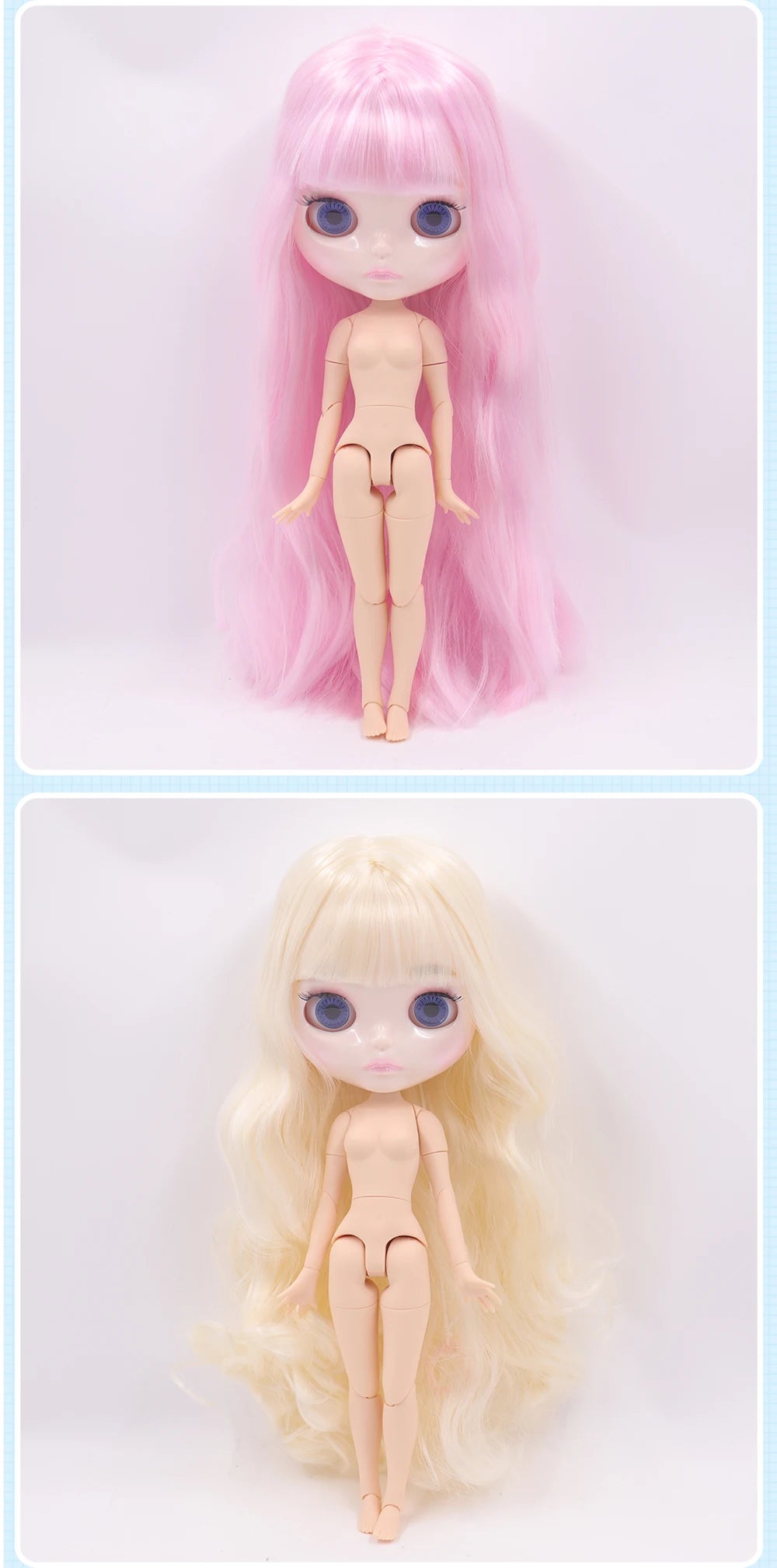 ICY DBS Blythe Doll 1/6 Joint Body 30cm BJD – Shiny Face with Extra Hands, DIY Fashion Doll Gift