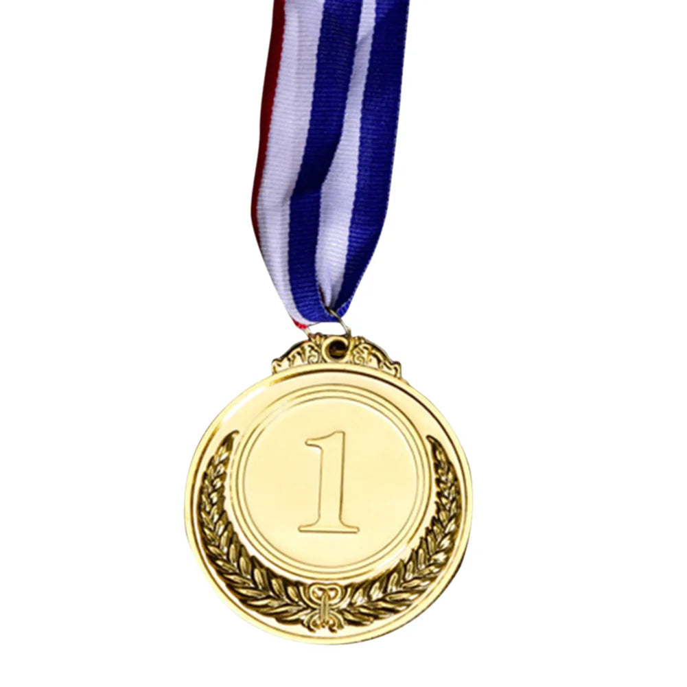 3-Piece Gold, Silver and Bronze Winner Medals - Sports Day Competition Awards for Adults, Kids, Outdoor Games, and Souvenirs