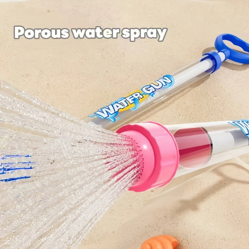 Pull-Back Water Spray Gun - 1/3/6-Piece Outdoor Water Toys for Kids, Pool, Lawn & Summer Splash Games